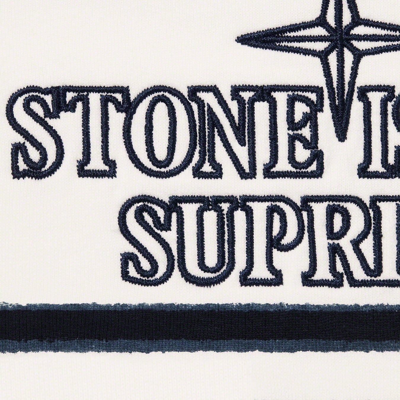 Supreme®/Stone Island® Warp Stripe Hooded Sweatshirt view 5